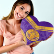 Gettee Store Heart Shaped Pillow -  Omega Psi Phi Bulldog Stylized Heart Shaped Pillow | Gettee Store
