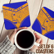 Getteestore Coasters (Sets of 6) - Coasters Sigma Gamma Rho Poodle Stylized A35