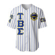Getteestore Clothing - (Custom) Tau Beta Sigma Band Sorority Pin Striped Baseball Jersey A31