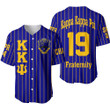 Getteestore Clothing - (Custom) KKPsi Band Fraternity Pin Striped Baseball Jersey A31