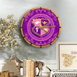 Getteestore Wooden Clock - KEY Floral Pattern A35