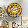 Getteestore Wooden Clock - Sigma Gamma Rho Floral Pattern A35