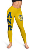 Getteestore Leggings - Alpha Nu Omega Christian Fraternity and Sorority (Yellow) A31