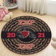 Getteestore Round Carpet  - Sigma Xi Rho Fraternity African Pattern A31
