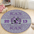 Getteestore Round Carpet  - KLC Military Fraternity African Pattern A31