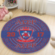 Getteestore Round Carpet  - Alpha Omega Psi Military African Pattern A31