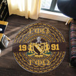 Getteestore Round Carpet  - Gamma Phi Omega Fraternity African Pattern A31