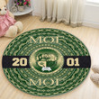 Getteestore Round Carpet  - Mu Omicron Gamma Christian Fraternity African Pattern A31