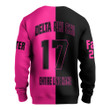 Getteestore Sweatshirts - Delta Phi Chi Military Sorority Half Style A31