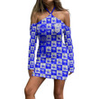 Getteestore Women's Halter Lace-up Dress - Omicron Epsilon Pi Sorority Hawaii Pattern A31