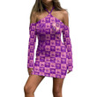 Getteestore Women's Halter Lace-up Dress - KEP Military Sorority Hawaii Pattern A31