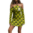 Getteestore Women's Halter Lace-up Dress - Psi Zeta Phi Military Sorority Hawaii Pattern A31