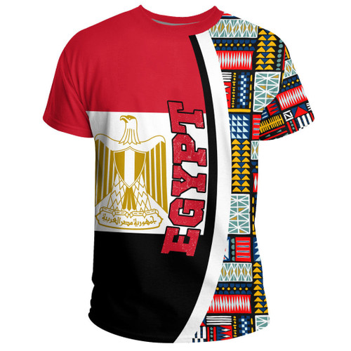 Africazone Clothing - Egypt Flag and Kente Pattern Special A35