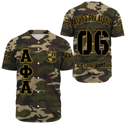 (Custom) Bichilingciu Tee Baseball Jersey - Alpha Phi Alpha Camouflage Baseball Jerseys 