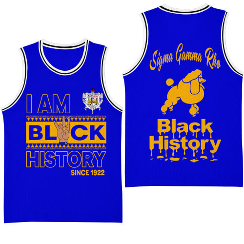 Sigma Gamma Rho Black History Month Basketball Jersey A31