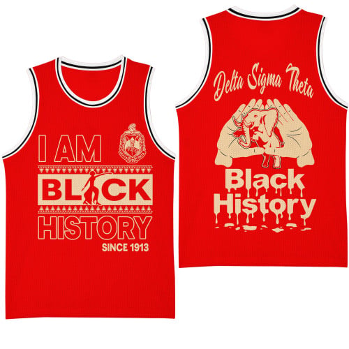 Delta Sigma Theta Black History Month Basketball Jersey A31