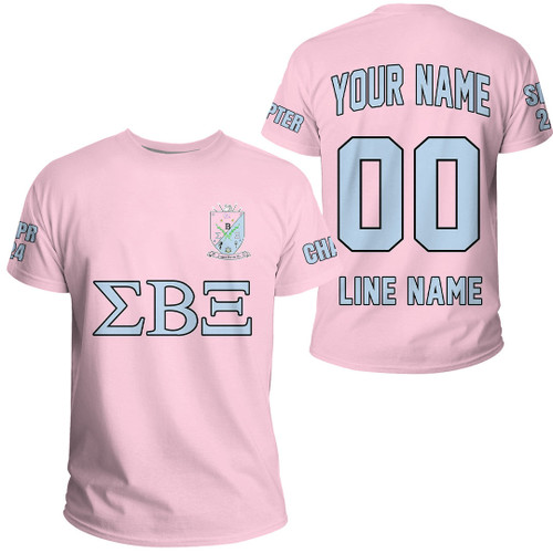 Getteestore T-shirt - (Custom) Sigma Beta Xi Sorority (Pink) Letters A31