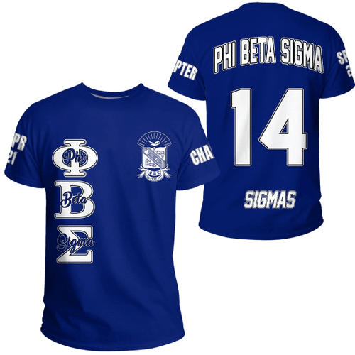 (Custom) GetteeStore T-shirt - Phi Beta Sigma (Blue) T-shirt A31