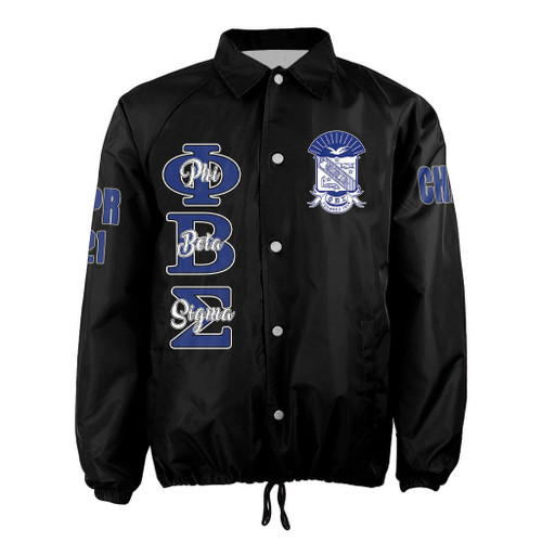 Getteestore Jacket - Phi Beta Sigma(Black) Crossing Jacket A31