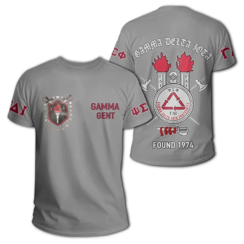 Gamma Delta Iota Fraternity Grey T-shirt J09