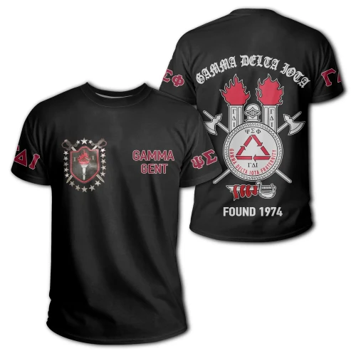 Gamma Delta Iota Fraternity Black T-shirt J09