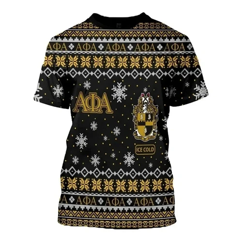 Christmas Alpha Phi Alpha Manly Deeds T-shirt J5