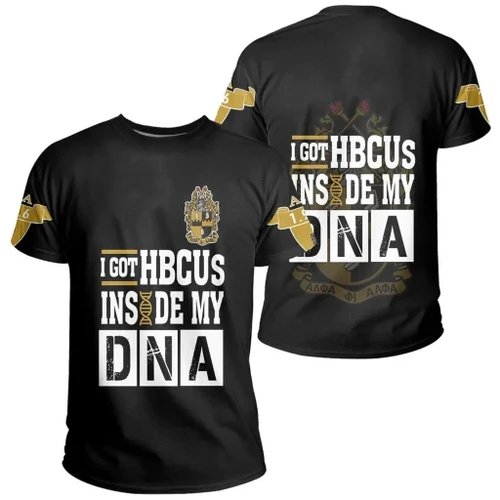 Gettee T-Shirt - Alpha Phi Alpha HBCU DNA T-Shirt J09