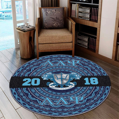 Getteestore Round Carpet  - Alpha Lambda Psi Military Fraternity African Pattern A31
