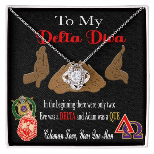 Getteestore Jewelry Valentine Gift - Coloman Love Gift For Delta Sigma Theta Knot Necklace A31