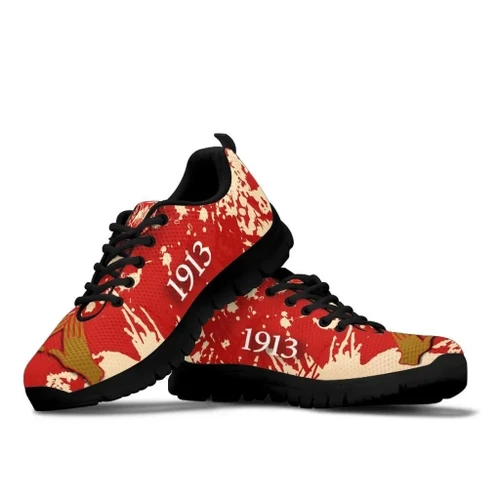 Gettee Shoes -  Delta Sigma Theta Sneakers - Spaint Style J89