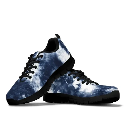 GetteeStore Shoes - Deep Blue Tie Dye Sneakers J5