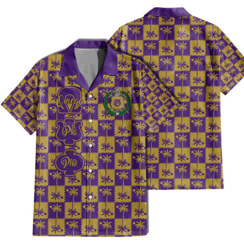 Getteestore Hawaii Shirt - Omega Psi Phi Fraternity Hawaii Pattern A31