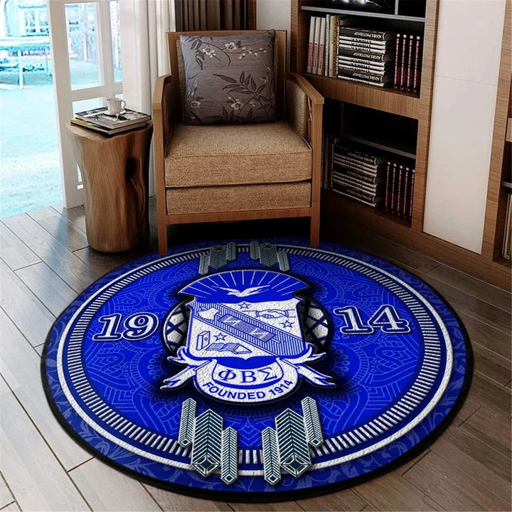 Phi Beta Sigma Fraternity Round Carpet | Getteestore.com