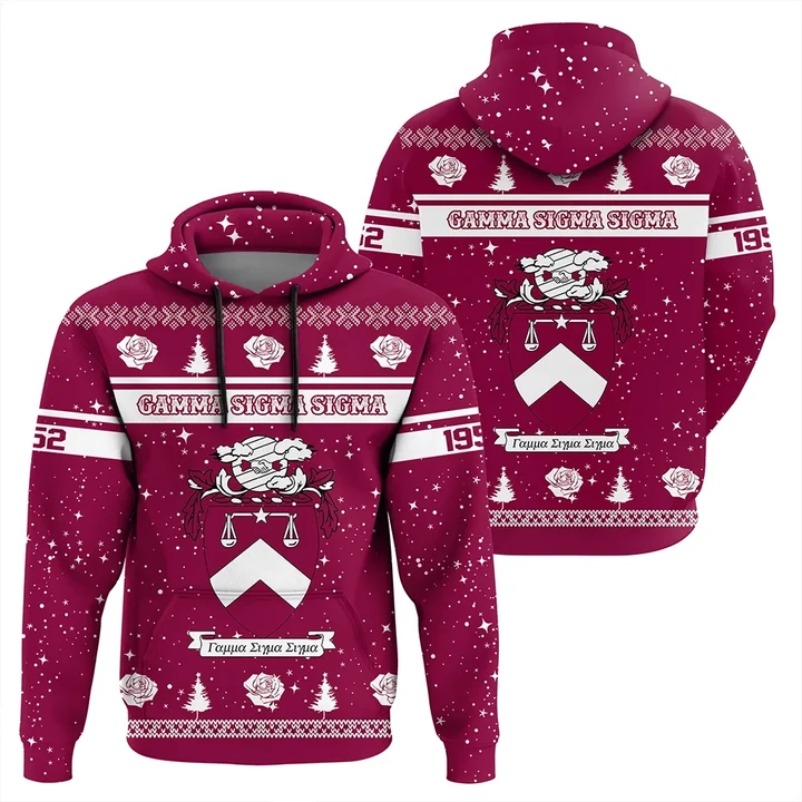 Christmas Style Sorority Gamma Sigma Sigma Hoodie | Getteestore.com