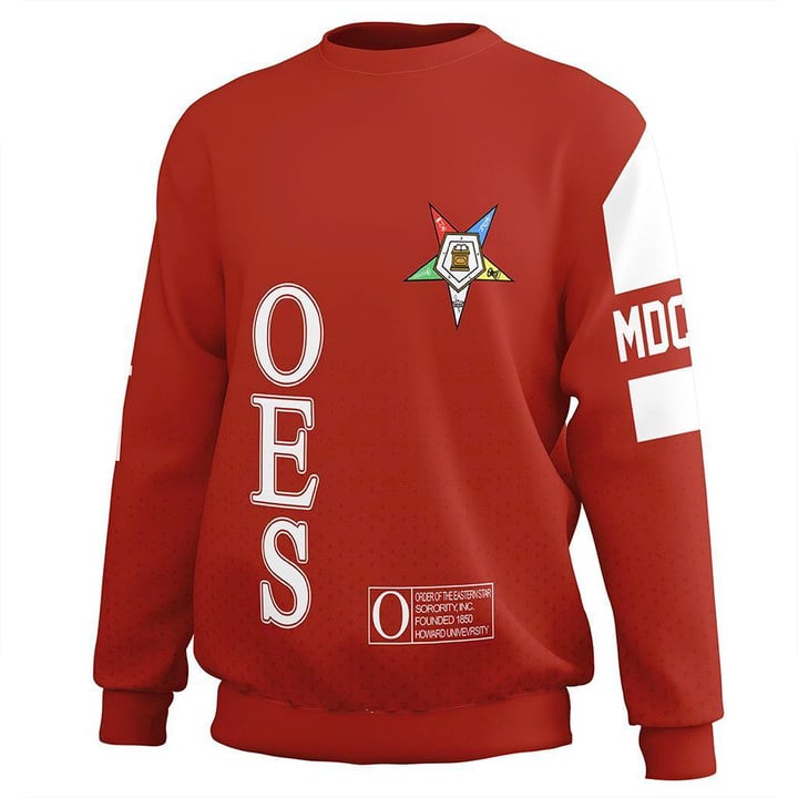 MCM Order of the Eastern Star Red Sweatshirt | Africazone.store