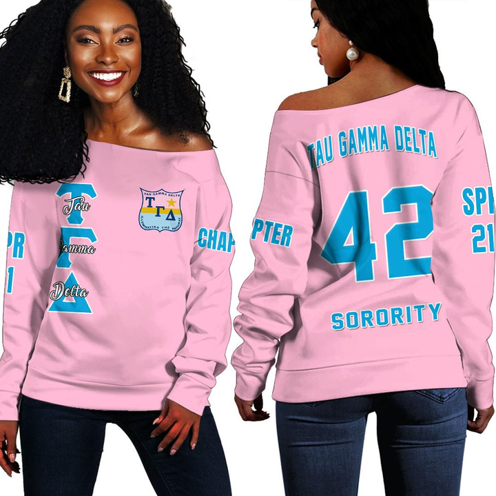 Tau Gamma Delta Women Off Shoulder | Getteestore.com