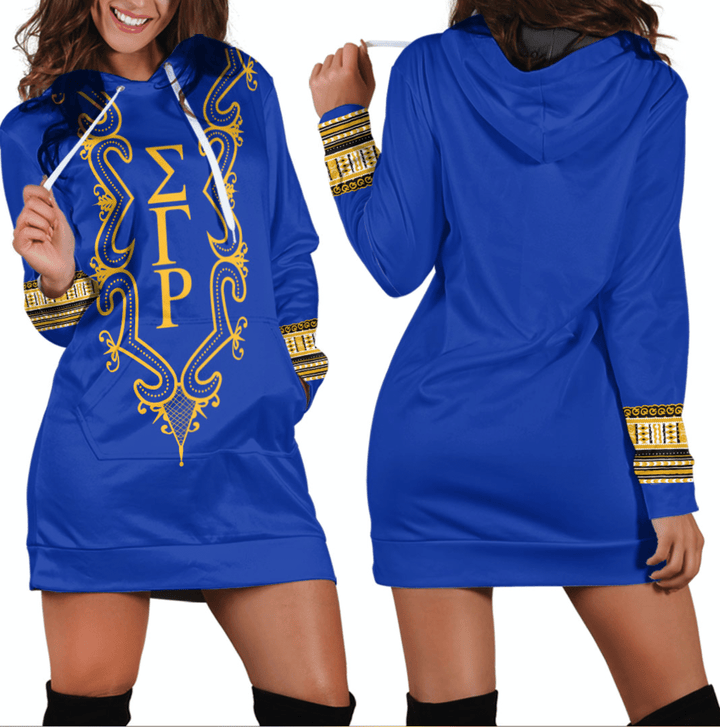 Sigma Gamma Rho Hye Won Hye Dashiki Hoodie Dress | Getteestore.com