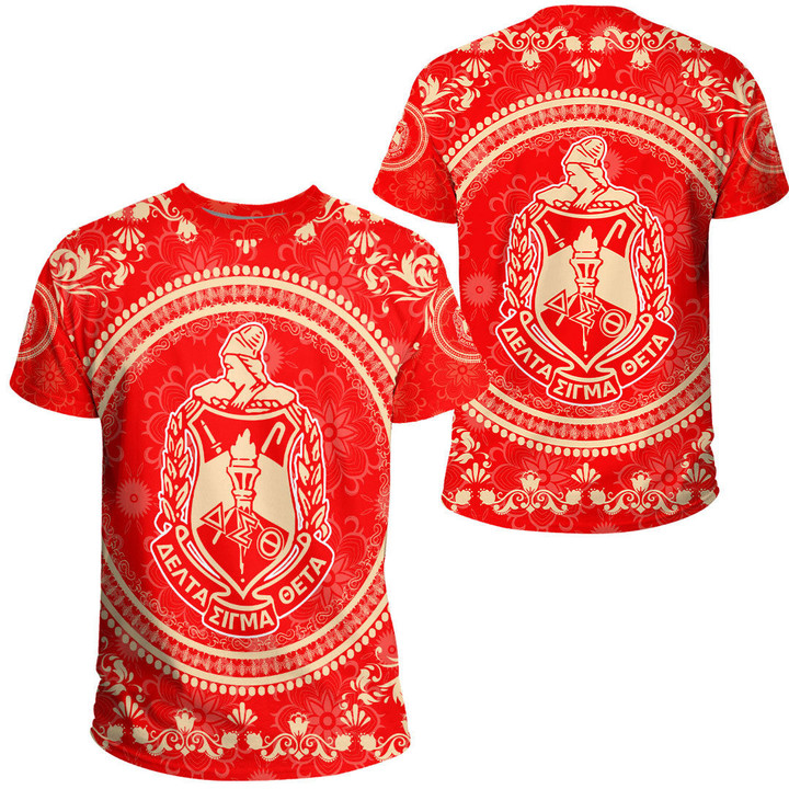 Delta Sigma Theta Floral Pattern T-shirt A35 | Africazone.store