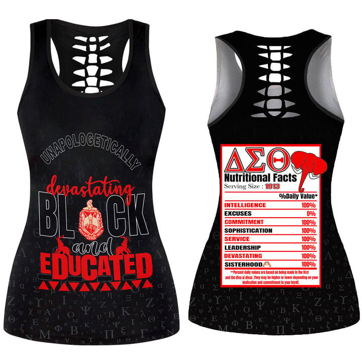 Africazone Clothing - Delta Sigma Theta  Hollow Tank Top A35 | Africazone .com