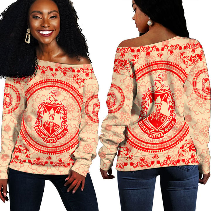 Delta Sigma Theta Off Shoulder Sweaters A35 | africazone.store