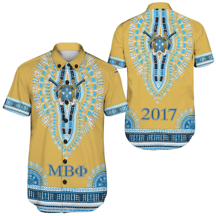 Mu Beta Phi Dashiki  Short Sleeve Shirt A35 | africazone.store