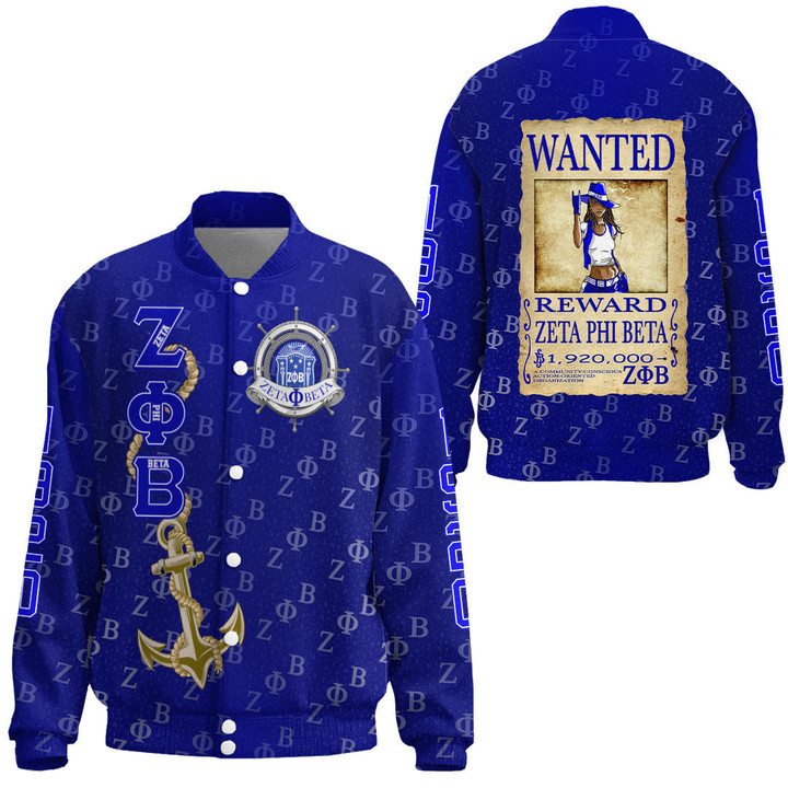 Zeta Phi Beta Wanted Thicken Stand-Collar Jacket A35 | Africazone.store