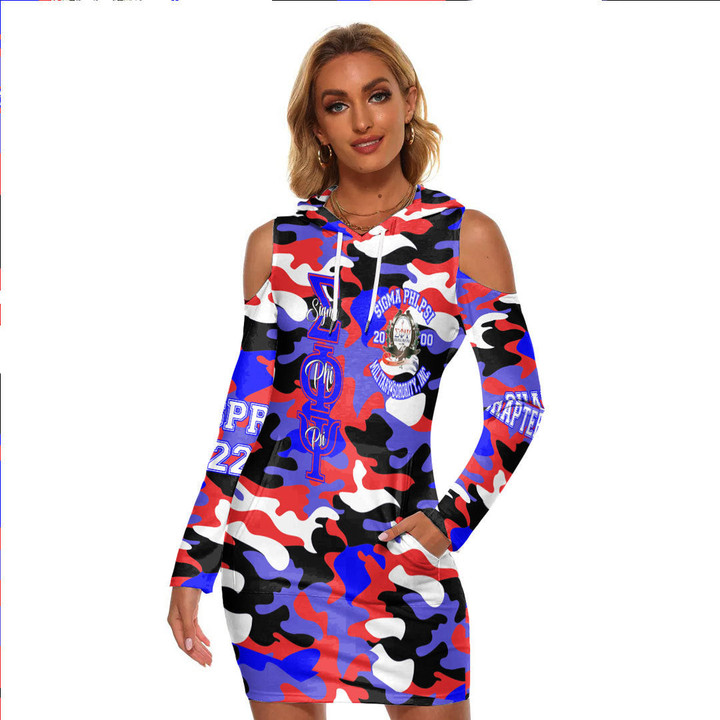 Sigma Phi Psi Camo  Women's Tight Dress A35 |Africazone.store