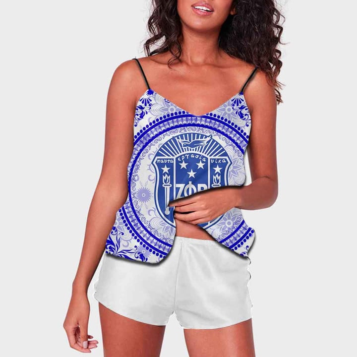 Africa Zone Clothing - Zeta Phi Beta Floral Pattern Camisole A35