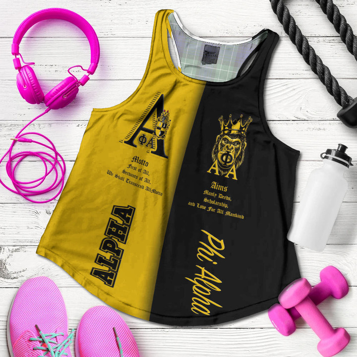 Africa Zone Clothing - Alpha Phi Alpha Unique Racerback Tank A35 | Africa Zone
