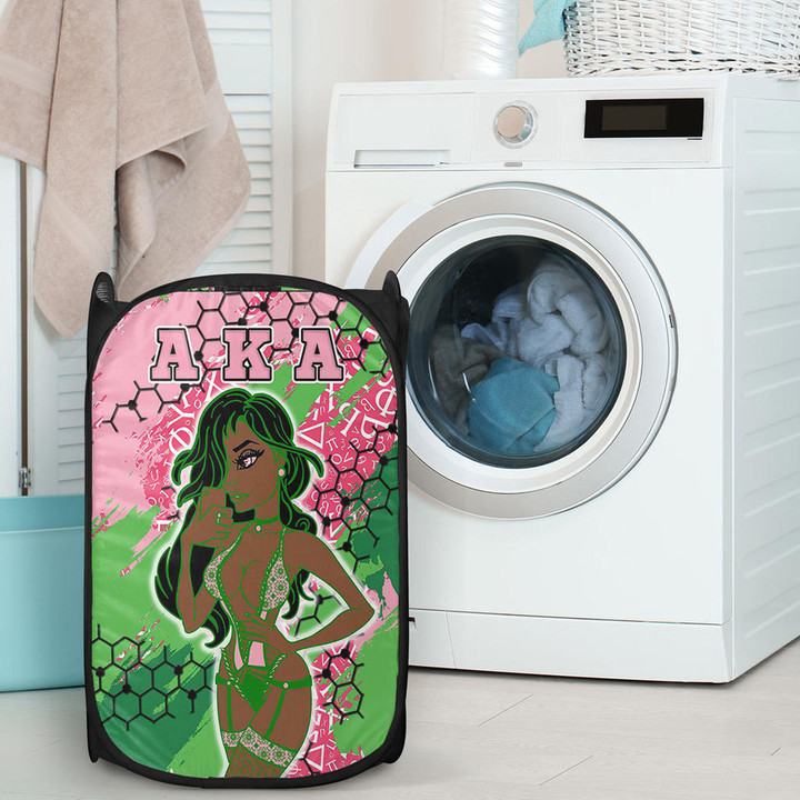 Africa Zone Laundry Hamper -  AKA  Sorority Special Girl Laundry Hamper | africazone.store
