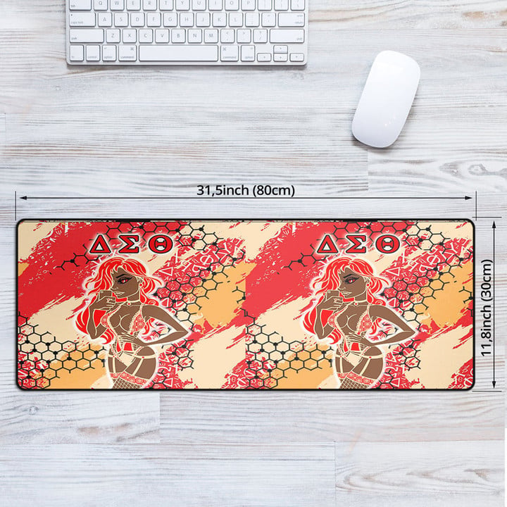 Africa Zone Mouse Mat -  Delta Sigma Theta  Sorority Special Girl Mouse Mat | africazone.store
