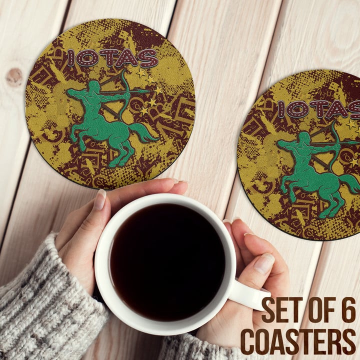 Africa Zone Coasters (Sets of 6) - Iota Phi Theta Sport Style Coasters | africazone.store
