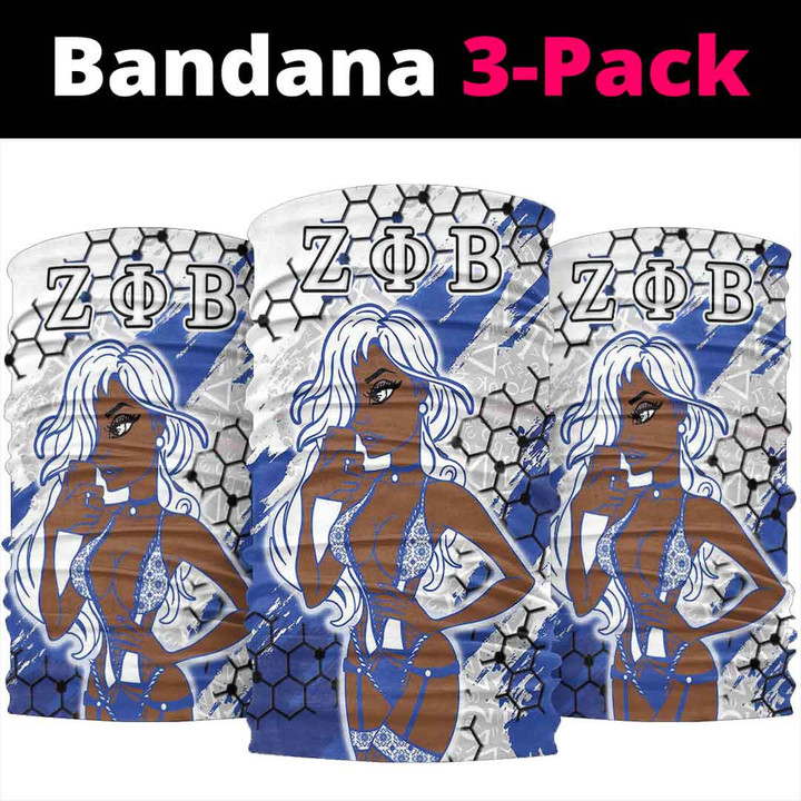 Africa Zone Bandana -  Zeta Phi Beta  Sorority Special Girl Bandana | africazone.store
