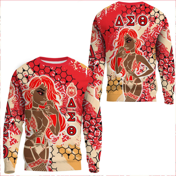 Africa Zone Clothing - Delta Sigma Theta Sorority Special Girl Sweatshirts A35 | Africa Zone
